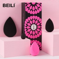 Beili Cosmetics Sponge 4pcs Makeup Blender Sets Beauty Foundation Non Latex Makeup Sponge Puff Private Label Packaging Box